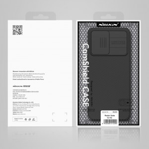 Гръб с подвижно покритие за камерата NILLKIN CamShield - Xiaomi Redmi Note 12 / Poco X5 черен - Img 19