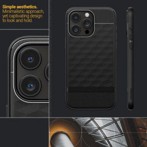 Гръб CASEOLOGY Parallax MagSafe - iPhone 15 Pro черен мат - Img 11