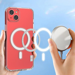 Гръб Clear Magnetic MagSafe - iPhone 14 Plus прозрачен - Img 3
