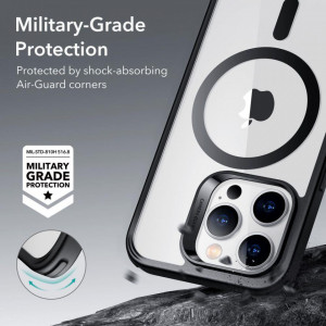 Гръб ESR Classic Hybrid MagSafe - iPhone 14 Pro Max прозрачен с черна рамка - Img 4