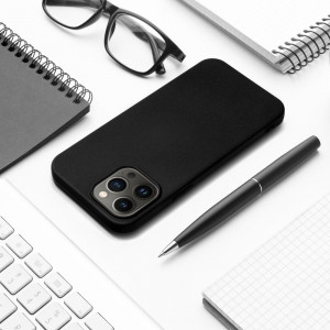 Гръб FORCELL Silicone Lite - iPhone 13 Pro черен - Img 8