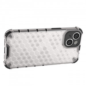 Гръб Honeycomb Armor със силиконов бъмпер - iPhone 14 прозрачен - Img 11