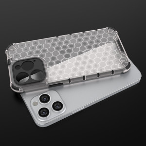 Гръб Honeycomb Armor със силиконов бъмпер - iPhone 14 Pro Max черен - Img 7