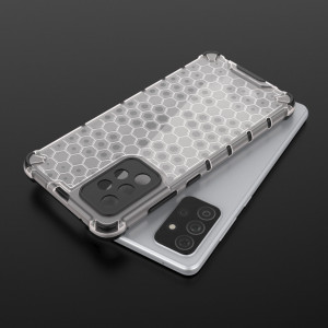 Гръб Honeycomb Armor със силиконов бъмпер - Samsung Galaxy A72 син - Img 8