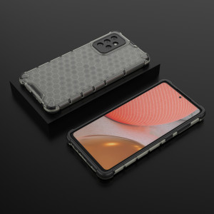 Гръб Honeycomb Armor със силиконов бъмпер - Samsung Galaxy A72 черен - Img 13