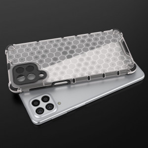 Гръб Honeycomb Armor със силиконов бъмпер - Samsung Galaxy M53 прозрачен - Img 8