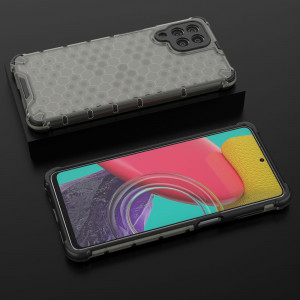 Гръб Honeycomb Armor със силиконов бъмпер - Samsung Galaxy M53 черен - Img 17