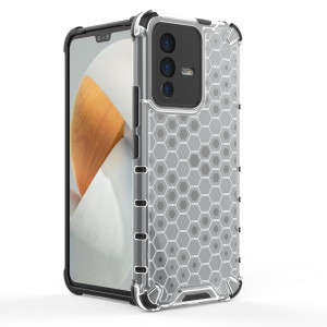 Гръб Honeycomb Armor със силиконов бъмпер - Vivo V23 5G черен - Img 10