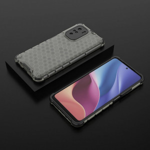 Гръб Honeycomb Armor със силиконов бъмпер - Xiaomi Mi 11i / Mi 11X / Poco F3 / Redmi K40 / K40 Pro / K40 Pro Plus черен - Img 10