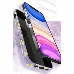 Гръб KINGXBAR Blossom с оригинални кристали Swarovski - iPhone 12 Pro Max гардения - Img 3