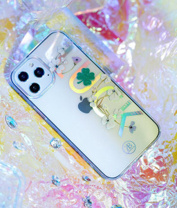 Гръб KINGXBAR Lucky с оригинални кристали Swarovski - iPhone 12 mini (детелина) прозрачен - Img 7