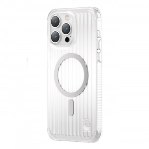 Гръб KINGXBAR PQY Go Out MagSafe - iPhone 14 Plus сребрист - Img 1