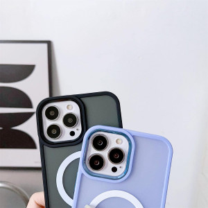 Гръб Magnetic Color Matte - iPhone 15 зелен - Img 3