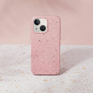 Гръб UNIQ Coehl Terrazzo - iPhone 14 Plus розов корал - Img 2