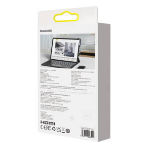 Докинг станция BASEUS PadJoy 6в1 USB Type C към HDMI 2.0 4K 30Hz / мини жак 3.5mm / USB Type A 3.0 / USB Type C Power Delivery + Data 100W / четец за SD и Micro SD карти тъмносива - Img 6