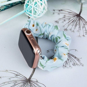 Еластична текстилна каишка - Apple Watch 41mm Series 9 / 41mm Series 8 / 41mm Series 7 / 40mm Series 6 / 40mm SE / 40mm Series 5 / 40mm Series 4 / 38mm Series 3 / 38mm Series 2 син - Img 2