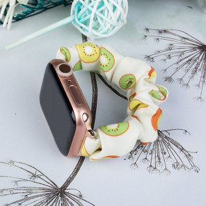 Еластична текстилна каишка - Apple Watch 45mm Series 7 / 44mm SE / 44mm Series 6 / 44mm Series 5 / 44mm Series 4 / 42mm Series 3 / 42mm Series 2 киви - Img 2