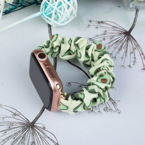 Еластична текстилна каишка - Apple Watch 45mm Series 7 / 44mm SE / 44mm Series 6 / 44mm Series 5 / 44mm Series 4 / 42mm Series 3 / 42mm Series 2 авокадо - Img 2