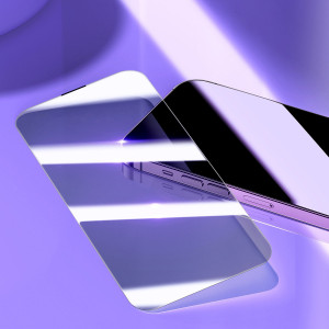 Закален стъклен протектор 0.3mm с пълно покритие и филтър за поверителност BASEUS Privacy с инструмент за поставяне - iPhone 14 Pro Max - Img 11