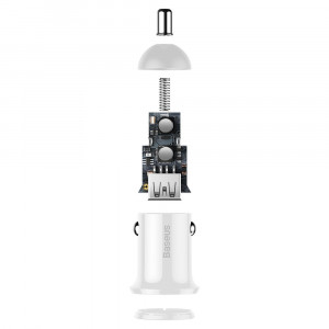 Зарядно за кола BASEUS Grain Pro 4.8A 2x USB Type A (CCALLP-02) бяло - Img 7
