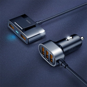 Зарядно за кола JOYROOM 6.2 A 3x USB Type A с удължител за задната седалка 2x USB Type A (JR-CL03) черно - Img 7