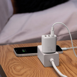 Зарядно за стена BASEUS 17W 3x USB Type A EU бяло - Img 13