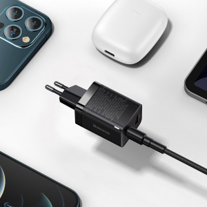Зарядно за стена BASEUS Super Pro 30W USB Type A / USB Type C PD QC (CCSUPP-E01) черно - Img 19