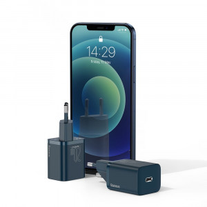 Зарядно за стена BASEUS Super Si 1C 20W USB Type C PD (CCSUP-B03) синьо - Img 13