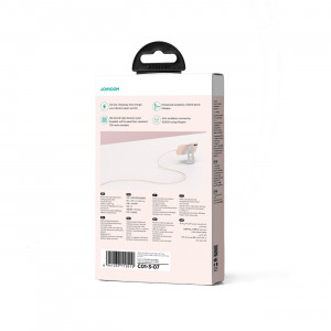 Кабел за зареждане и данни с оплетка JOYROOM Multi-Color SA34-AL3 USB Type A към Lightning 3A 1m розов - Img 6