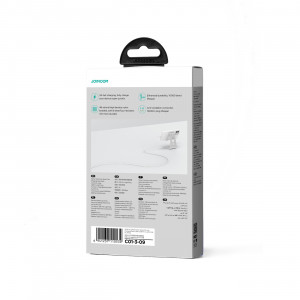 Кабел за зареждане и данни с оплетка JOYROOM Multi-Color SA34-AL3 USB Type A към Lightning 3A 1m бял - Img 6
