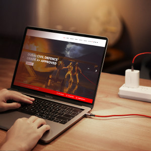 Кабел за зареждане и данни с оплетка UGREEN US294 USB Type C 2.0 към USB Type C 2.0 3A 1m червен - Img 7