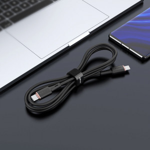 Кабел за зареждане и данни ACEFAST USB Type C към USB Type C 60W 20V 3A 1.2m (C2-03) маслинено зелен - Img 4
