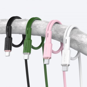 Кабел за зареждане и данни ACEFAST USB Type C към USB Type C 60W 20V 3A 1.2m (C2-03) маслинено зелен - Img 13