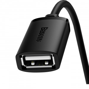 Кабел за зареждане и данни BASEUS AiRJoy USB Type A 2.0 0.5m черен - Img 4