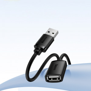 Кабел за зареждане и данни BASEUS AiRJoy USB Type A 2.0 0.5m черен - Img 12