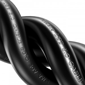 Кабел за зареждане и данни BASEUS AiRJoy USB Type A 2.0 0.5m черен - Img 17