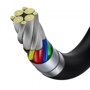 Кабел за зареждане и данни BASEUS Superior USB Type C към USB Type C с бързо зареждане Power Delivery Huawei FCP 100W 5A 20V 1m черен (CATYS-B01) - Img 7