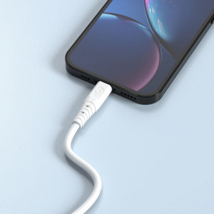 Кабел за зареждане и данни DUDAO USB Type A към USB Type C 6A (TGL3T) бял - Img 4