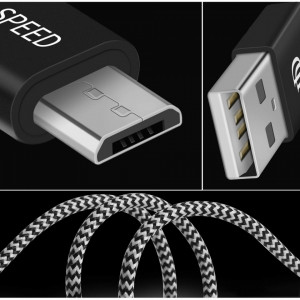 Кабел за зареждане и данни DUX DUCIS K-ONE Series USB Type A към micro USB 2.1A 2m черен - Img 5