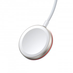 Кабел за зареждане и данни JOYROOM 2in1 USB Type C към Lightning / безжично зарядно за Apple Watch 1.5m бял (S-IW011) - Img 3