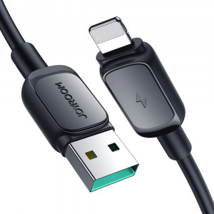 Кабел за зареждане и данни JOYROOM USB Type A към Lightning 2.4A 2m S-AL012A14 черен - Img 1