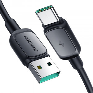 Кабел за зареждане и данни JOYROOM USB Type A към USB Type C 3A 1.2m S-AC027A14 черен - Img 1