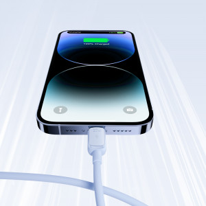 Кабел за зареждане и данни JOYROOM USB Type C към Lightning 20W 1.2m S-CL020A14 син - Img 11