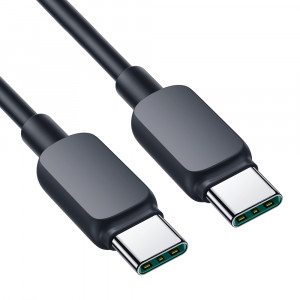 Кабел за зареждане и данни JOYROOM USB Type C към USB Type C 100W 1.2m S-CC100A14 черен - Img 2