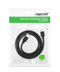 Кабел за зареждане и данни UGREEN US128 USB Type A 2.0 A към USB Type A 2m черен - Img 6