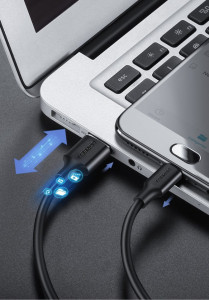 Кабел за зареждане и данни UGREEN USB Type A към micro USB 2A 2m (60138) черен - Img 7