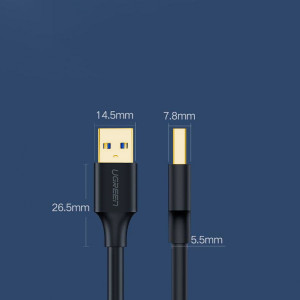 Кабел за зареждане и данни UGREEN USB Type A 3.0 към USB Type A 3.0 2m сив (10371) - Img 12