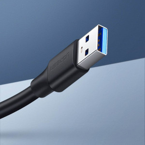 Кабел за зареждане и данни UGREEN USB Type A 3.0 5Gb/s 0.5m черен (US129) - Img 14