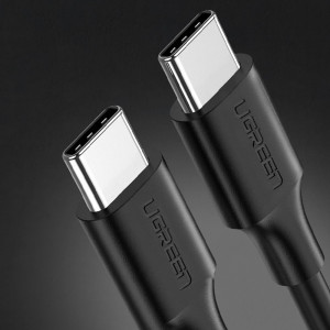 Кабел за зареждане и данни UGREEN USB Type C към USB Type C 3A 1m черен (US286) - Img 3
