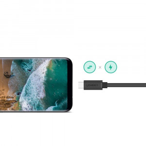 Кабел за зареждане и данни UGREEN USB Type C 3.1 0.5m черен (40574) - Img 6